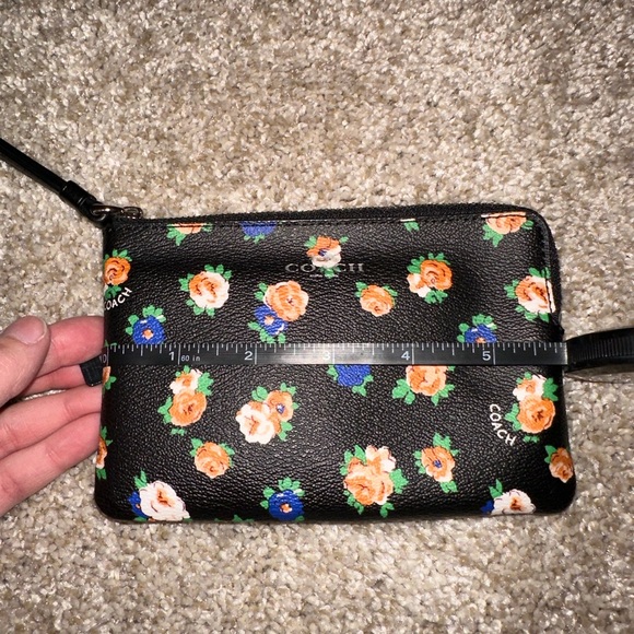 Floral Coach Zip Wristlet - Picture 6 of 6